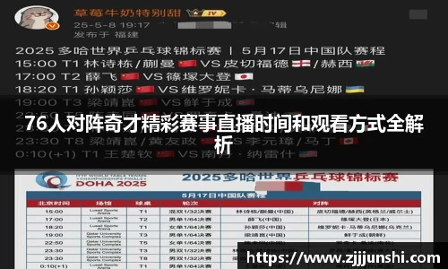 76人对阵奇才精彩赛事直播时间和观看方式全解析